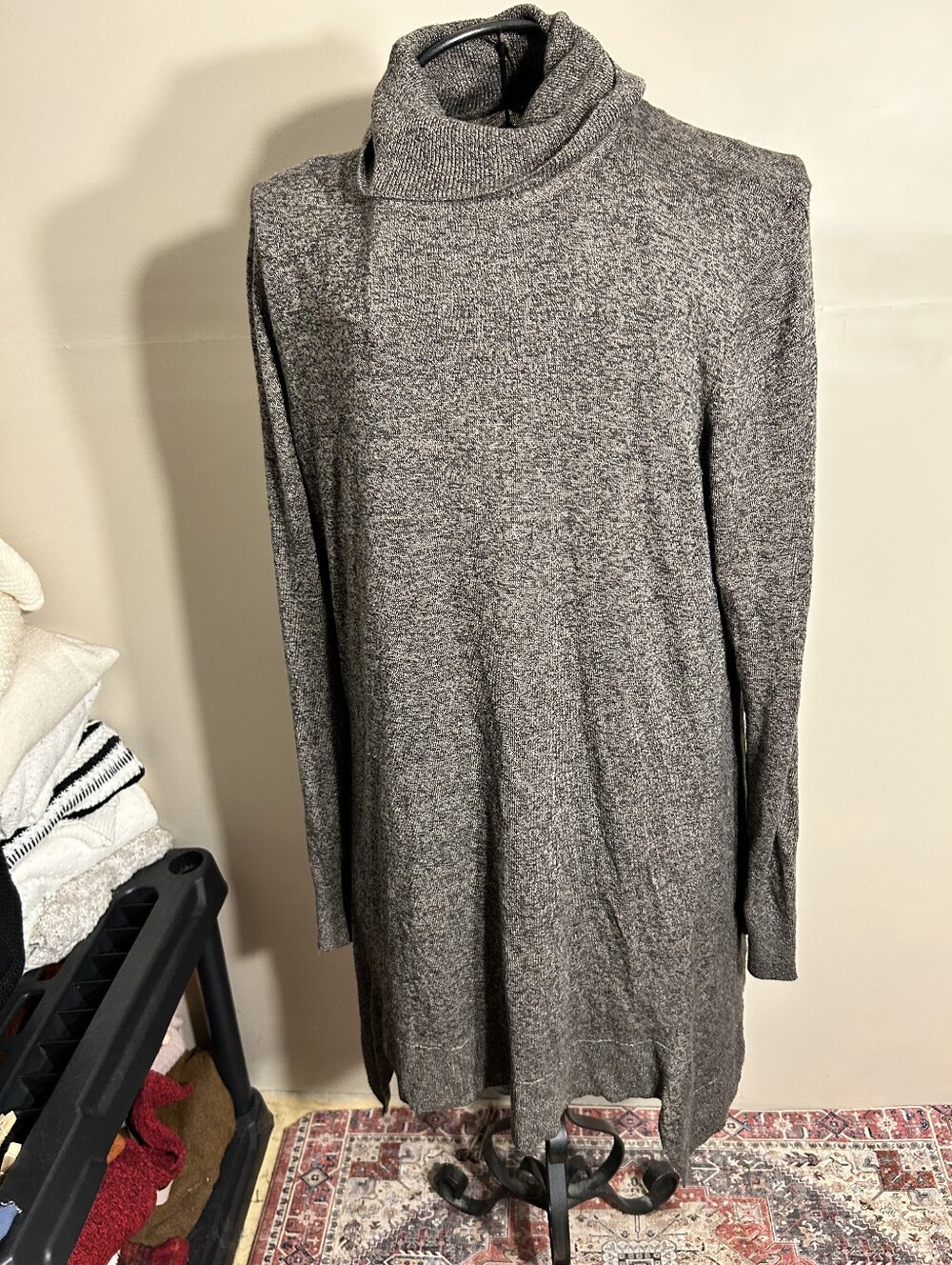 size extra large dress tunic casual shirt womens sweater party career gray